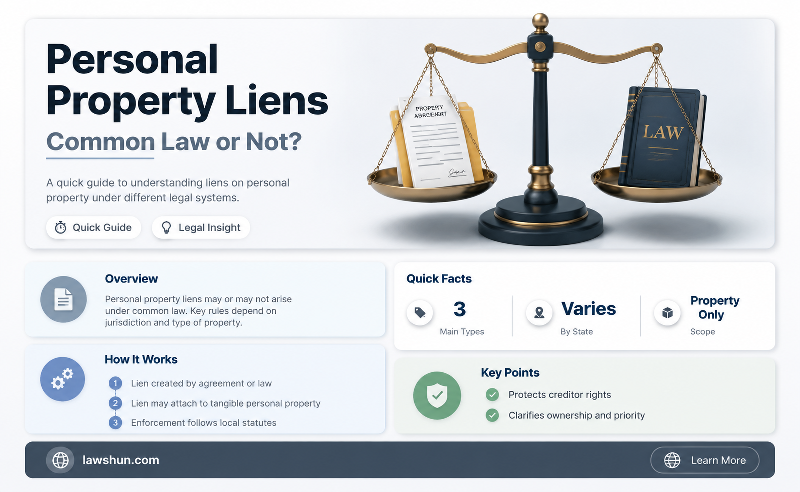are personal property liens common law