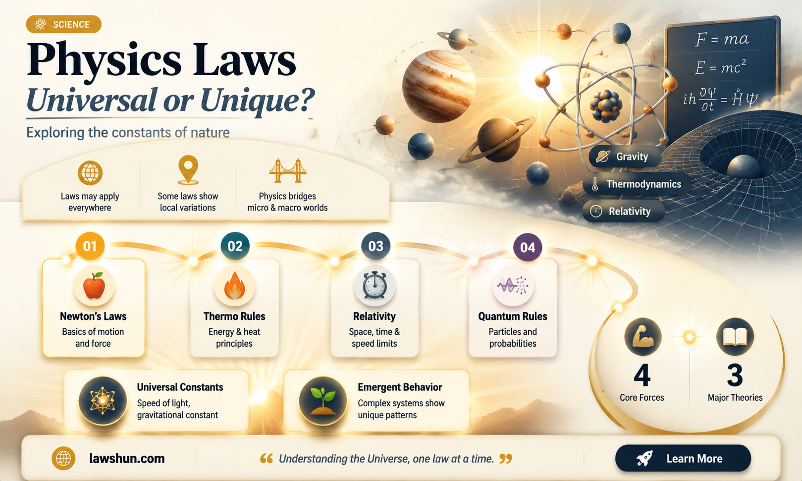are laws of physics universal