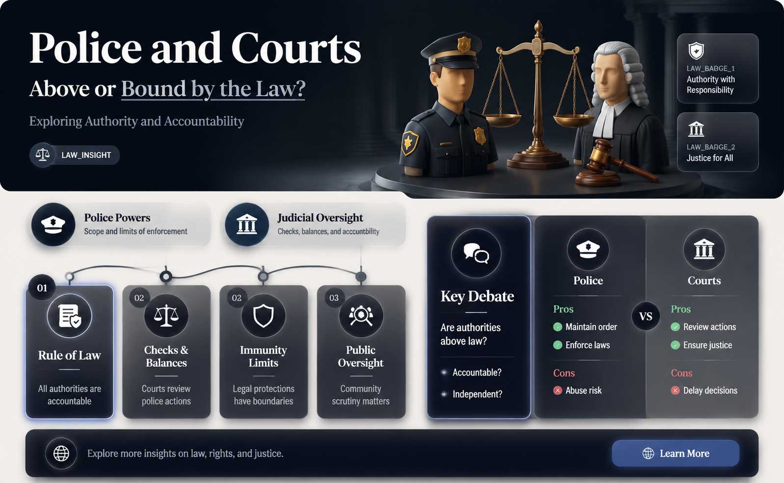 are police and courts permited to break some laws