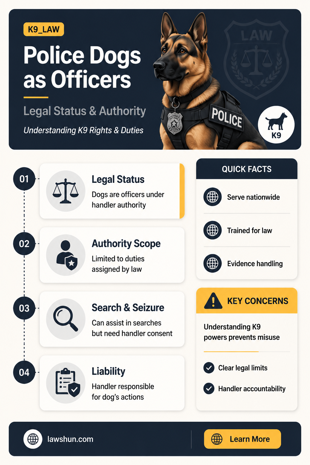 are police dogs considered officers of the law