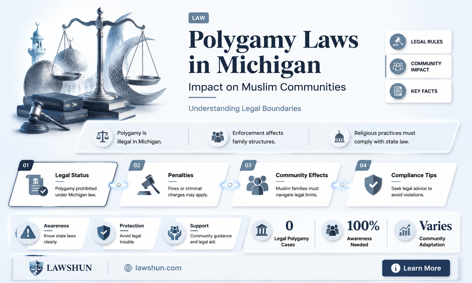 are muslims in michigan subject to polygammy laws