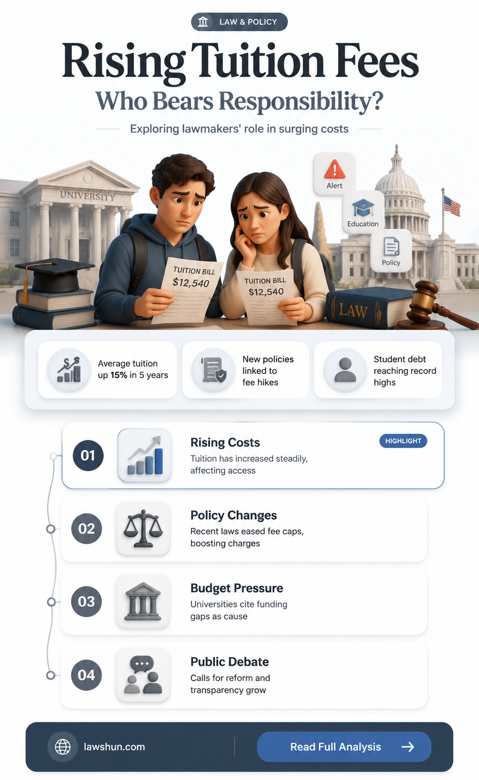 are law statemakers the reason for the increase in tuition