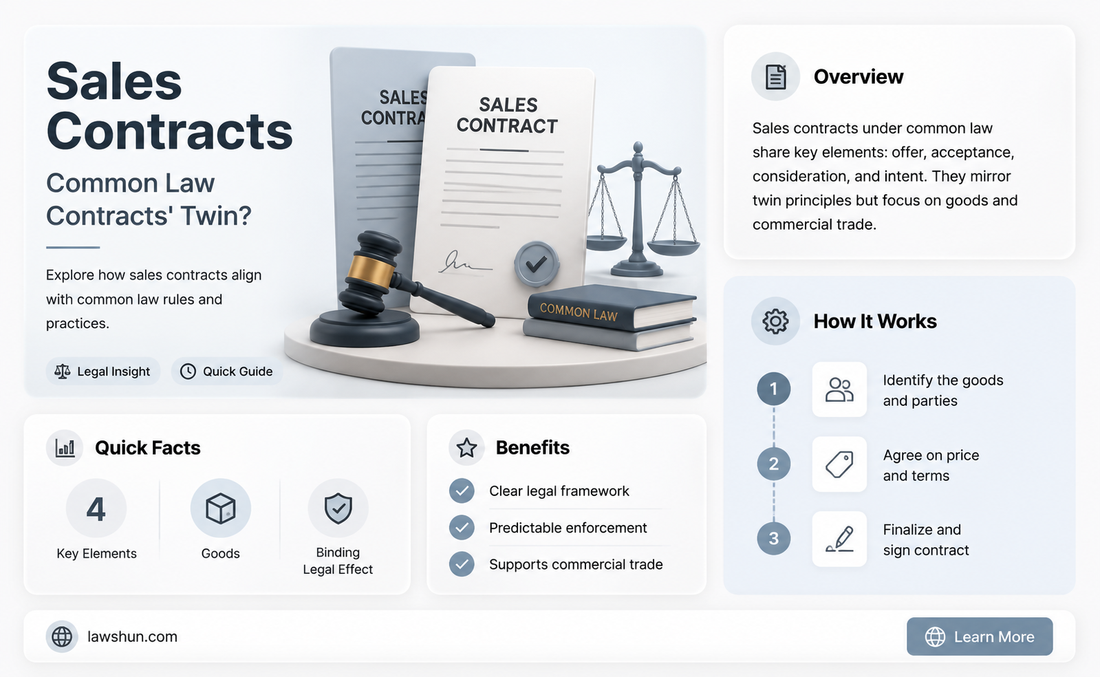 are sales contracts similar to common law contracts