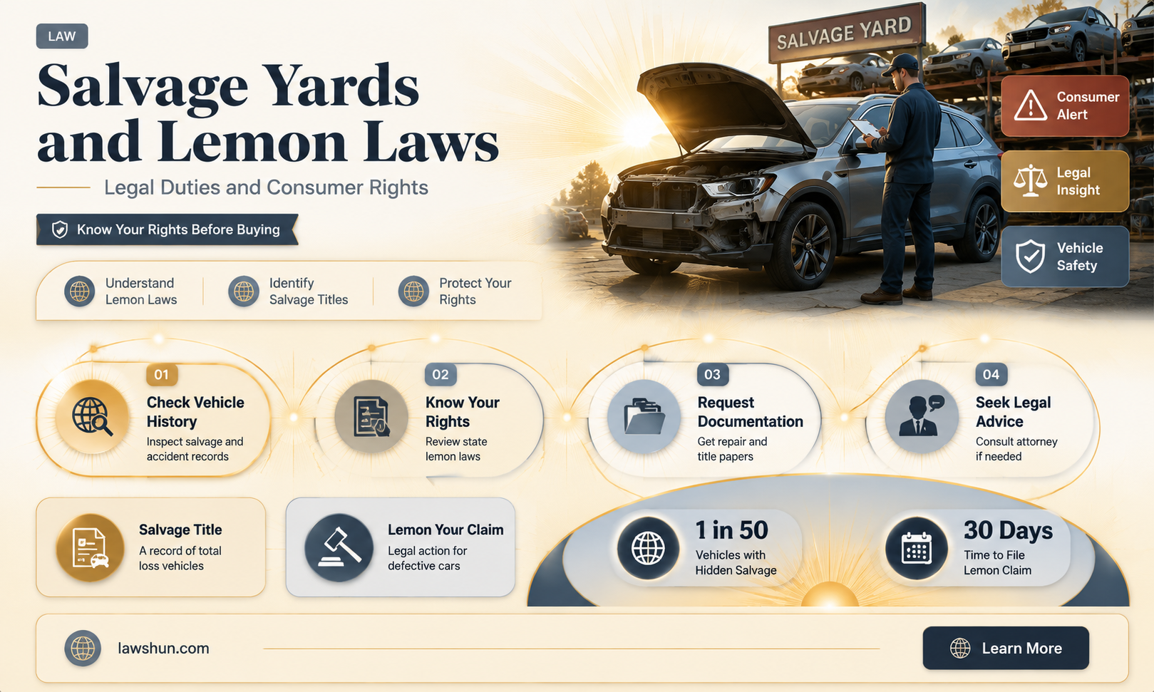 are salvage yards responsible for lemon laws