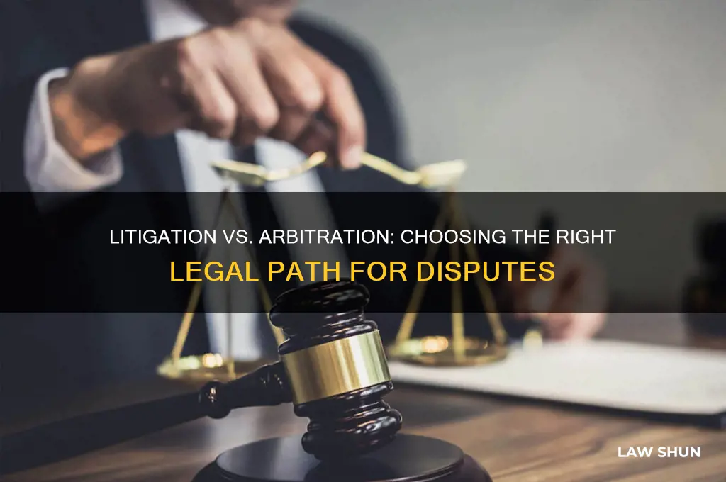 shall be litigated or arbitrated in the court of law