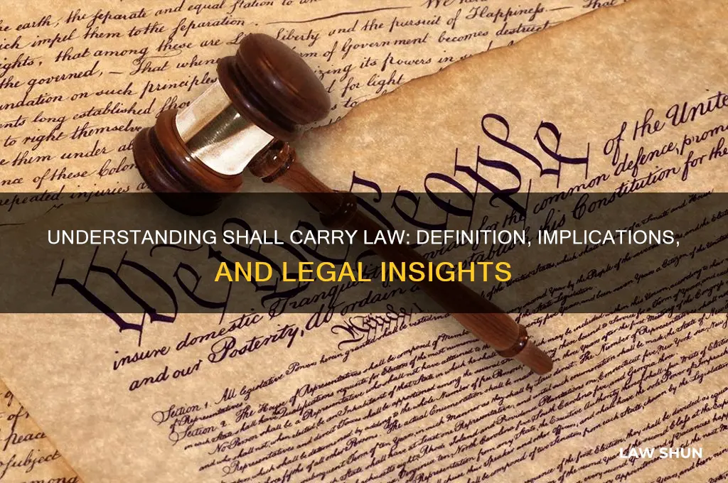 shall carry law definition