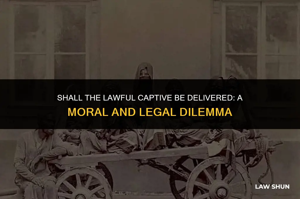 shall the lawful captive be delivered