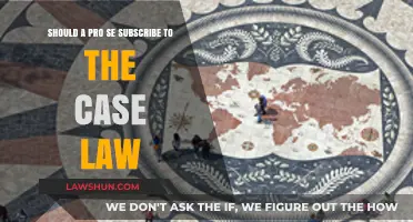 Case Law: A Pro Se's Guide to Subscription