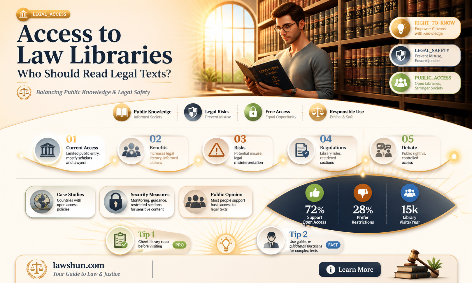 are civilians supposed to have access to the law library