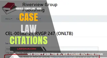Case Law Citations: Are They Necessary for Complaints?