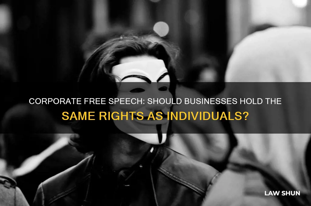 should corporations have the same free speech laws as people