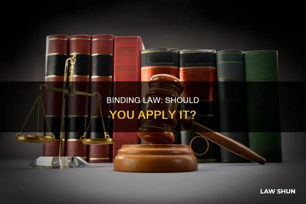 should i apply binding to law