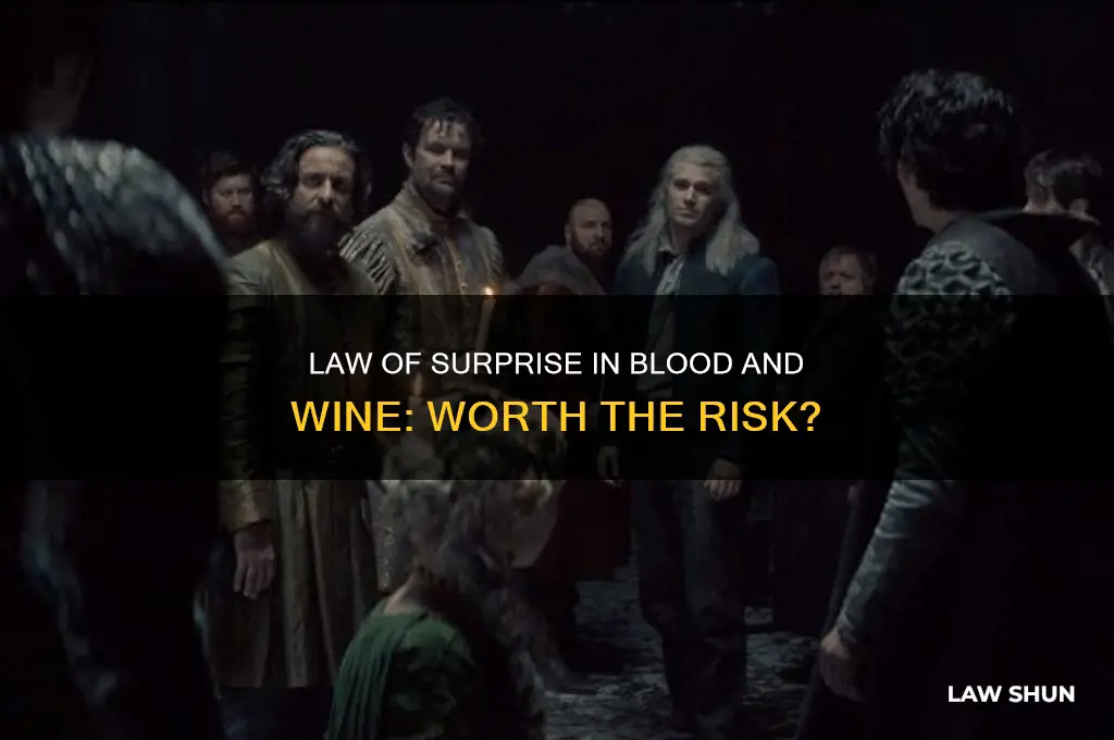 should i choose law of surprise in blood and wine