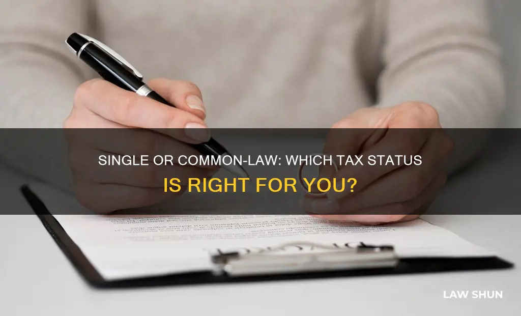 should i file my taxes as single or common law