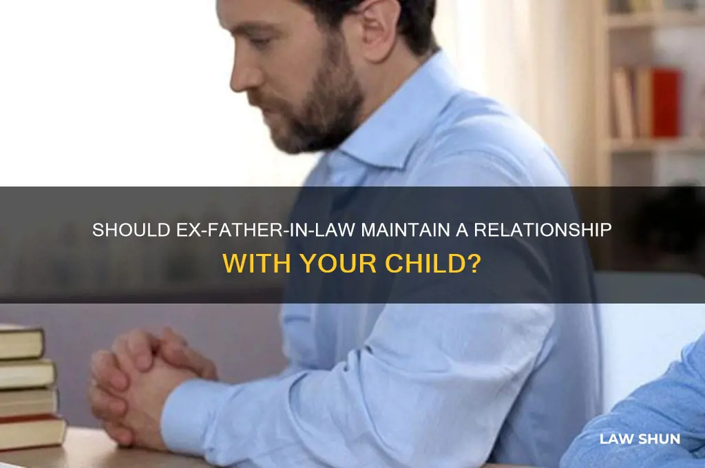 should i let ex father in law see child
