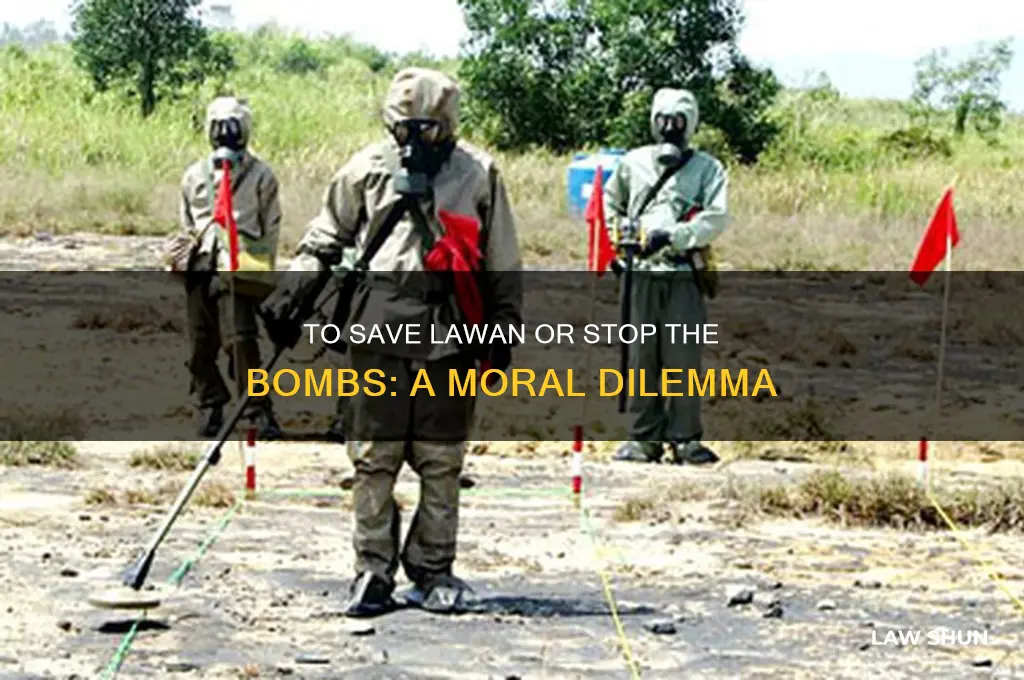 should i let lawan detonate the bombs or save her