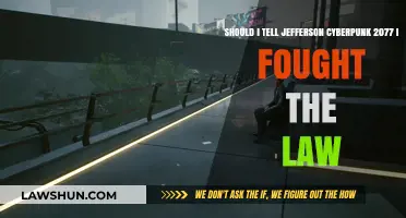 Cyberpunk 2077: Should I Confess to Jefferson About Fighting the Law?