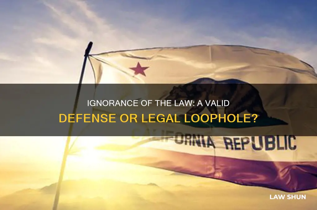 should ignorance of the law ever serve as a defense