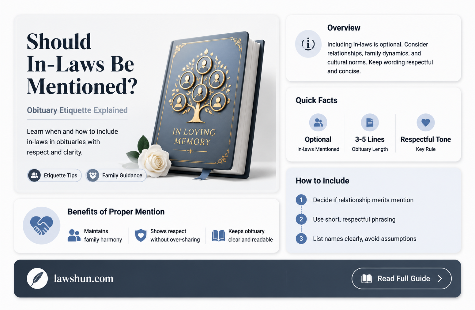 are in laws included in obituaries
