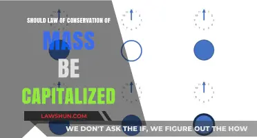 Should 'Law of Conservation of Mass' Be Capitalized?