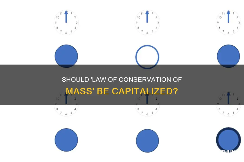 should law of conservation of mass be capitalized