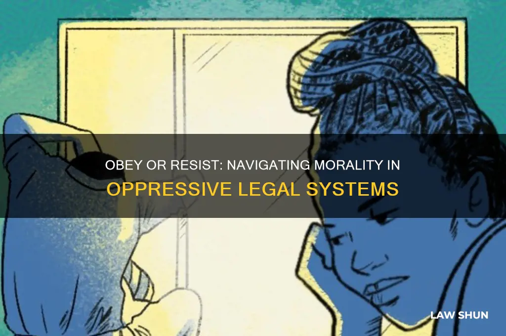 should people in oppressive societies obey the law