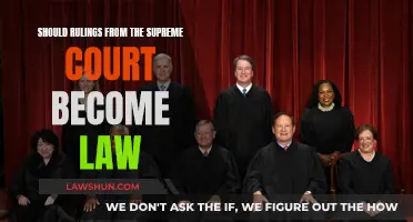 Supreme Court Rulings: Law or Not?