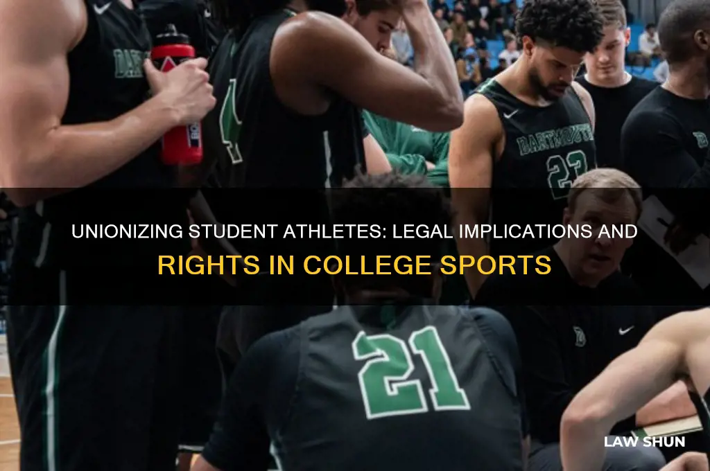 should student athletes be unionized law review artcile