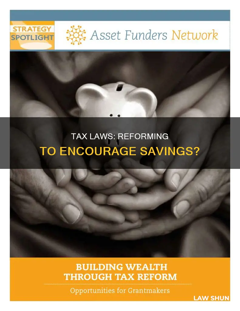 should tax laws be reformed to encourage savings