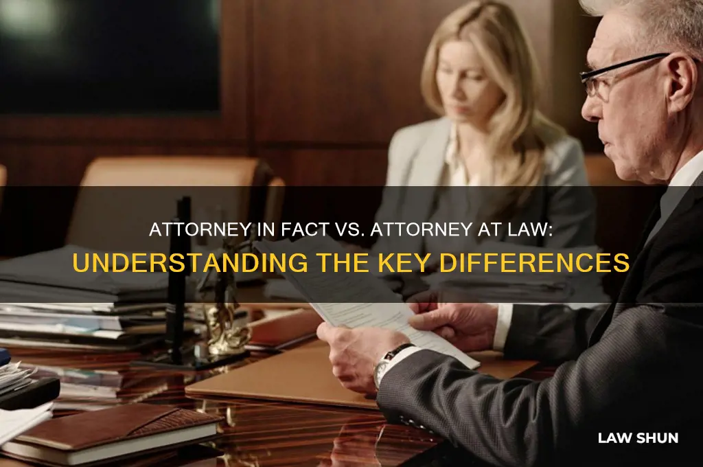 should the attorney in fact be an attorney in law