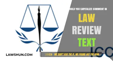 Capitalizing 'Comment' in Law Review: Essential Rules and Best Practices
