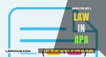 Citing Legal Sources in APA: Best Practices and Guidelines