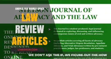 Double Spacing in Law Review Articles: Best Practices and Tips