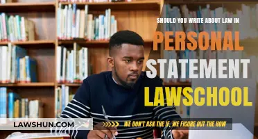 Writing About Law in Your Personal Statement: A Strategic Approach