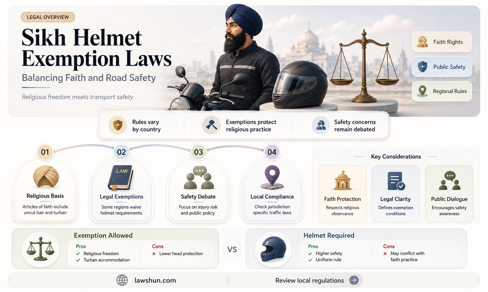 are sikhs exempt from helmet laws