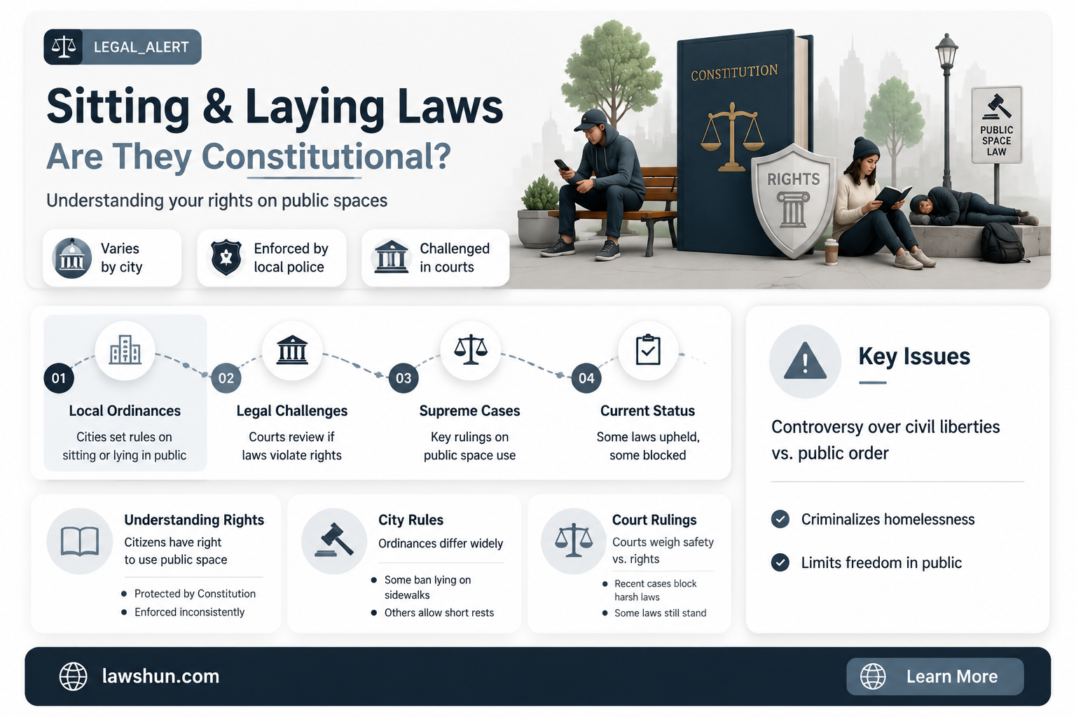 are no sitting no laying laws constitutional
