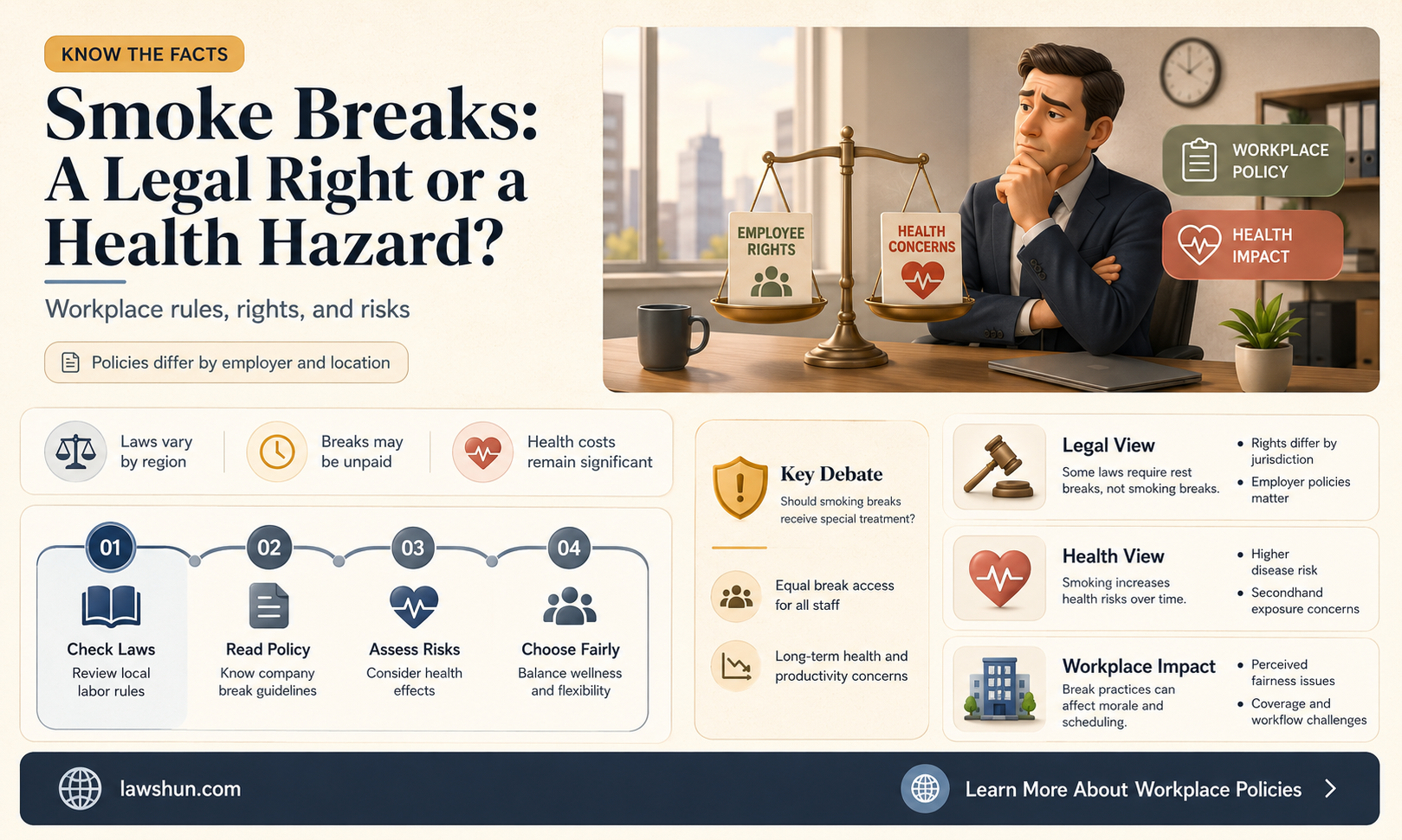 are smoke breaks a law