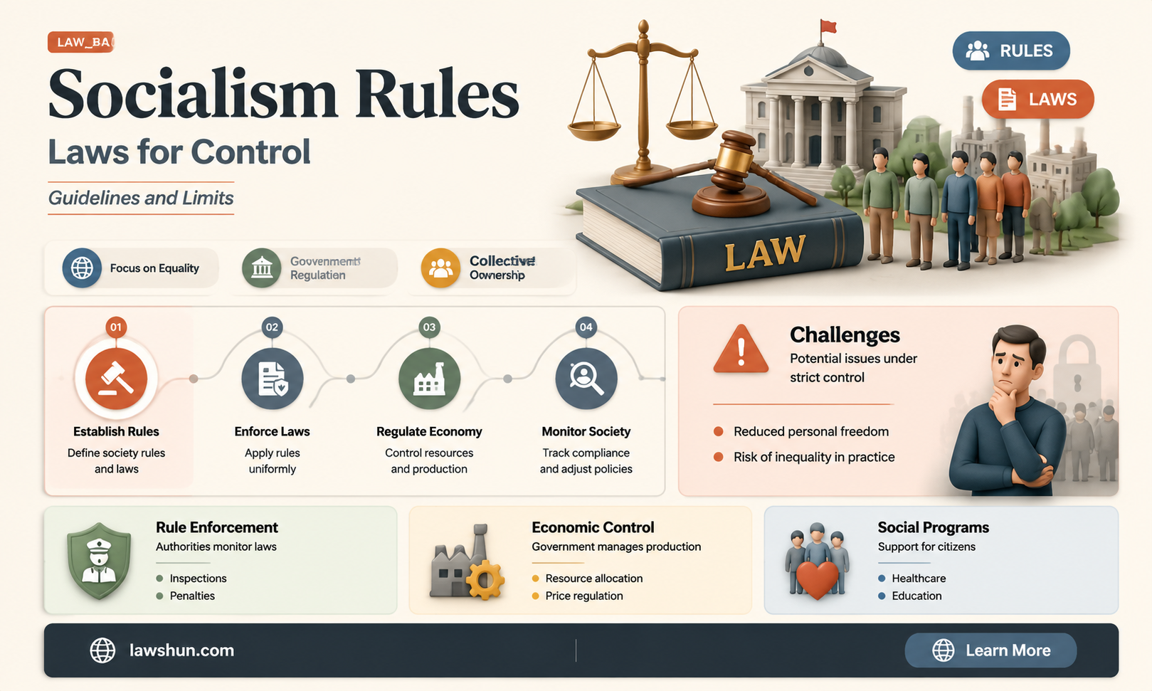 are rules and laws created to pervert socialism