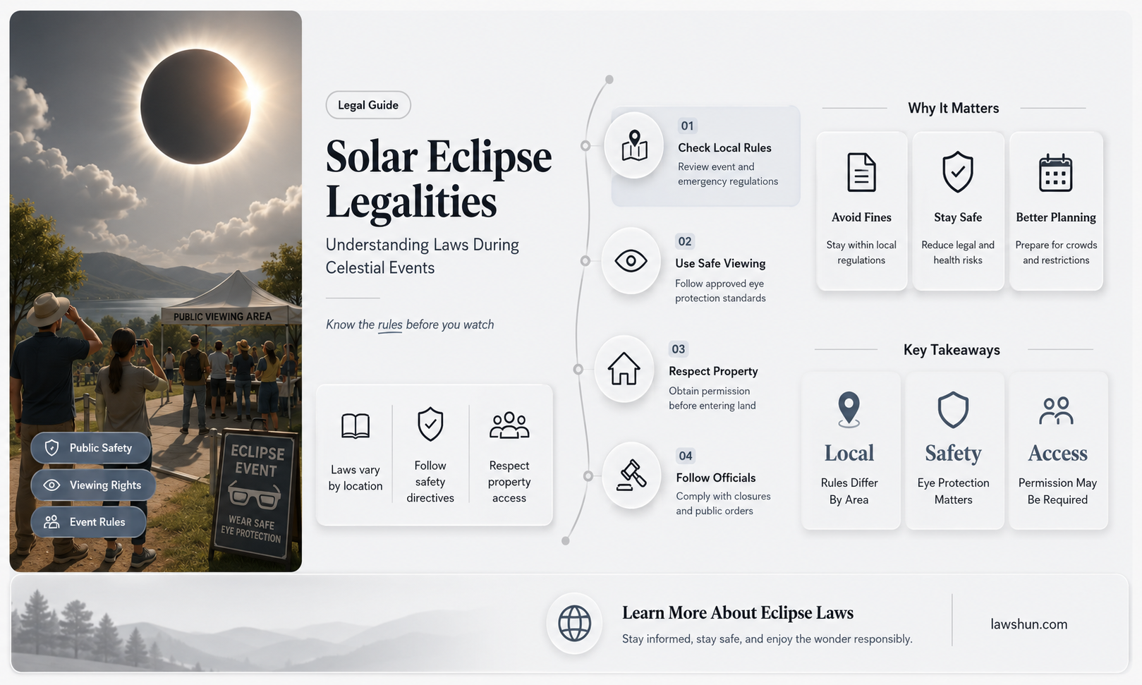 are there any laws that pertain to the solar eclipse