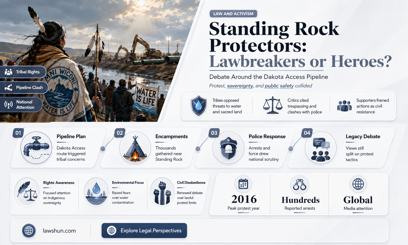 are standing rock protectors breaking the law
