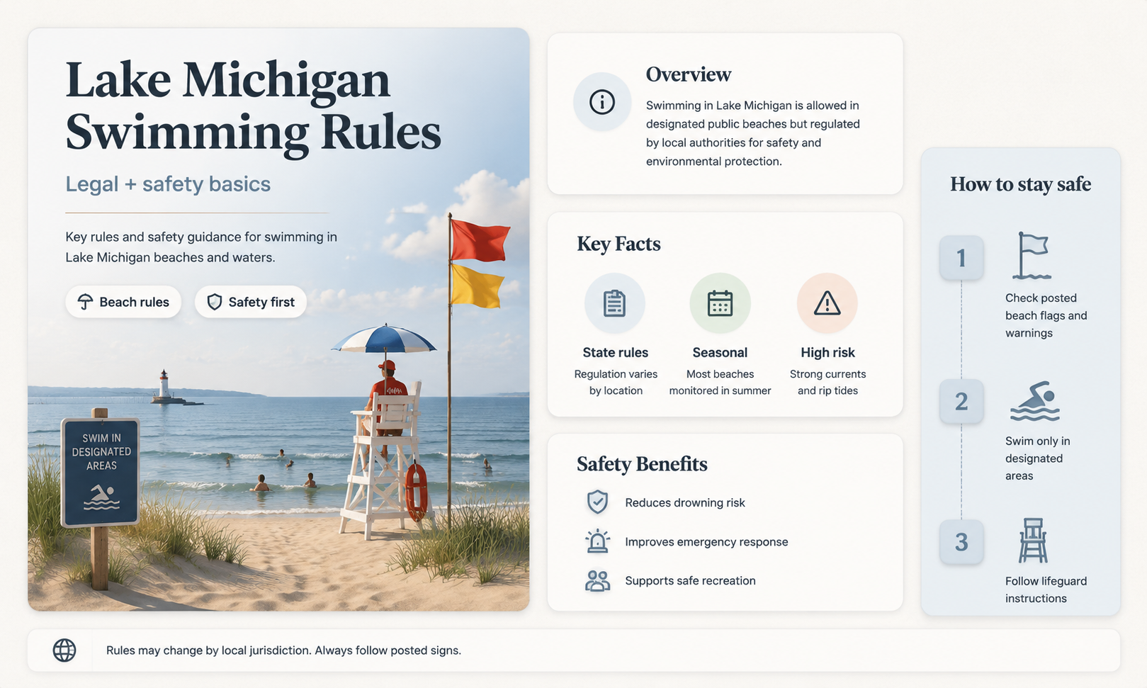 are there laws about swimming in lake michigan