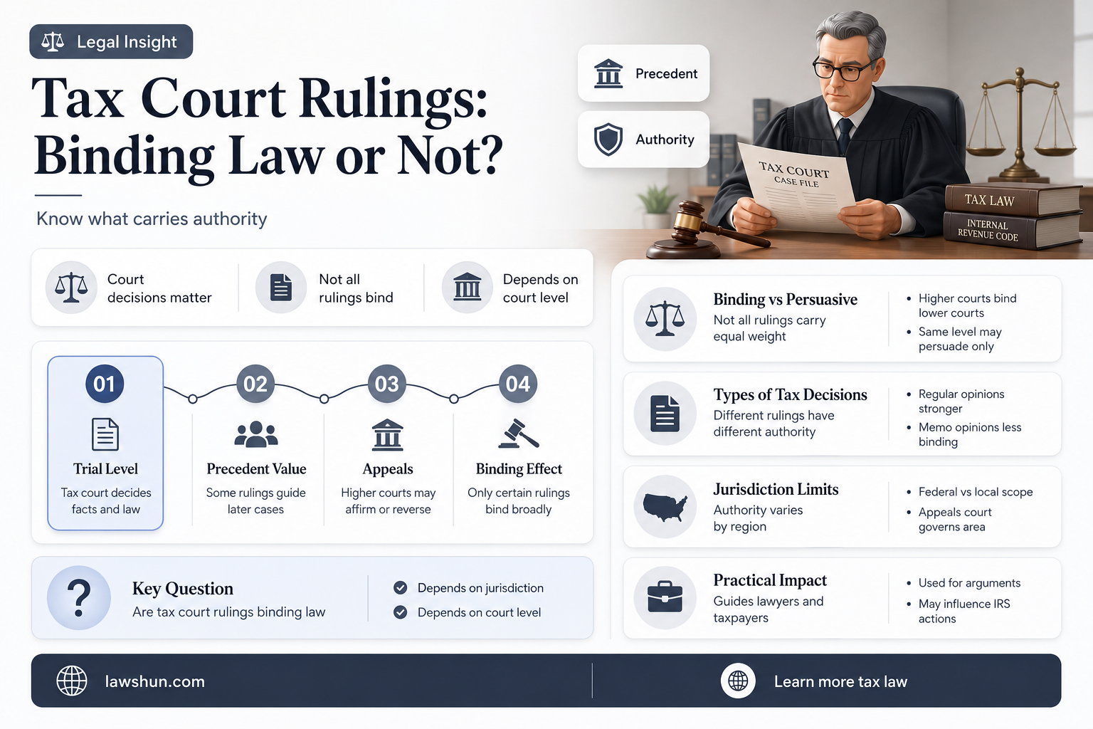 are tax court decisions sources of law