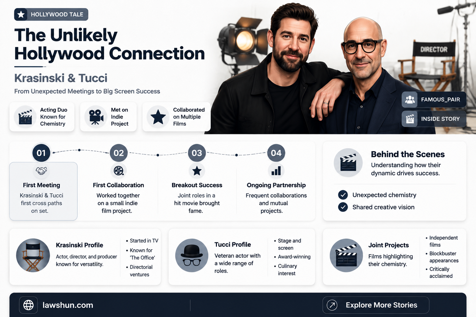 are john krasinski and stanley tucci brother in laws