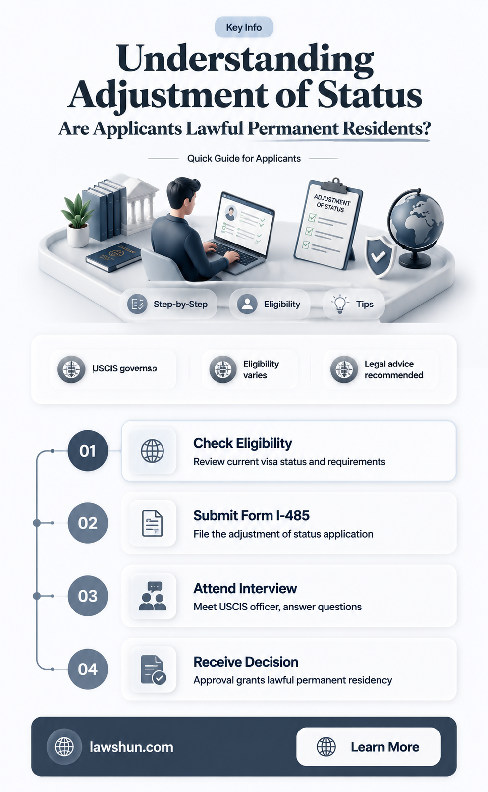 are people on adjustment of status lawful permanent resident