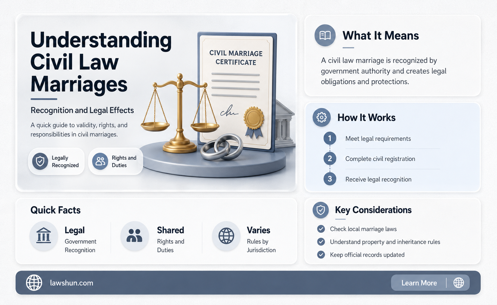 are there civil law marriages
