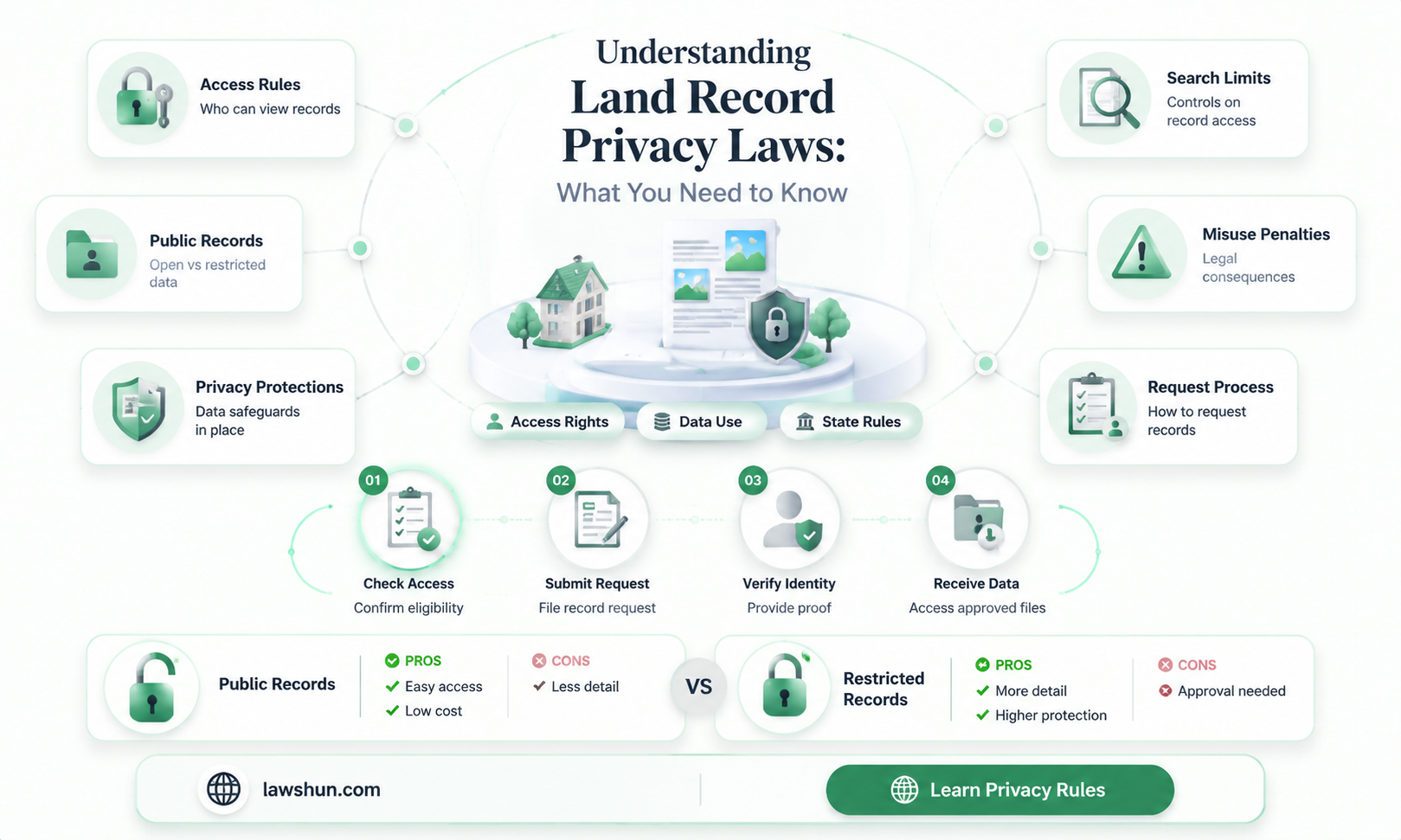 are there land record privacy laws