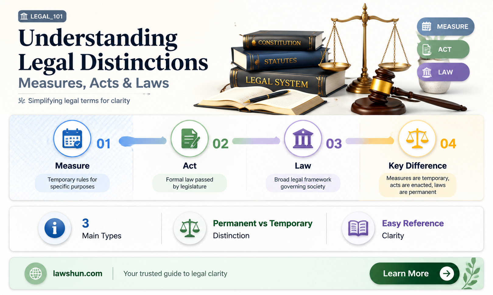 are measures acts and laws all the same