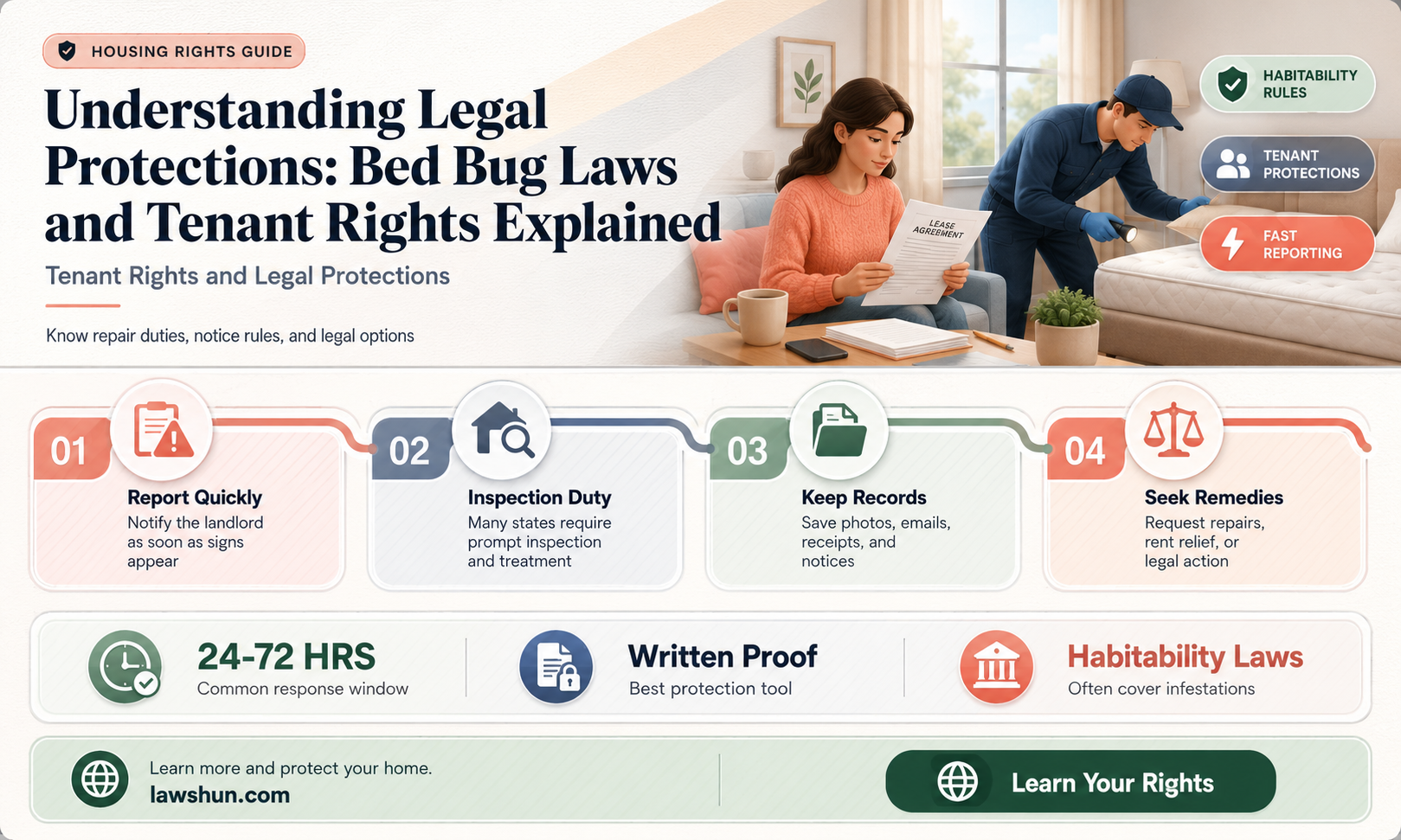 are there any laws regarding bed bugs