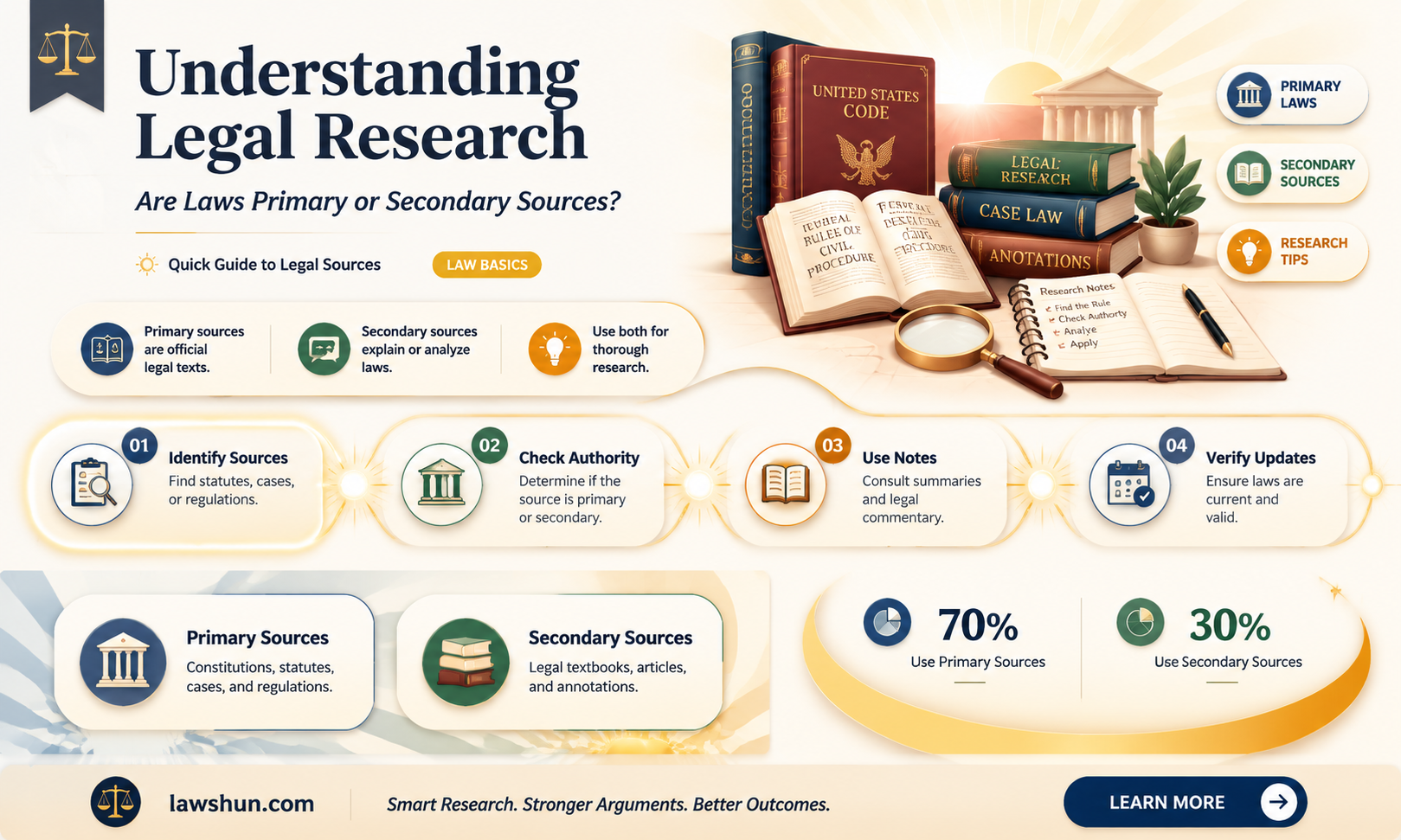 are laws primary or secondary sources