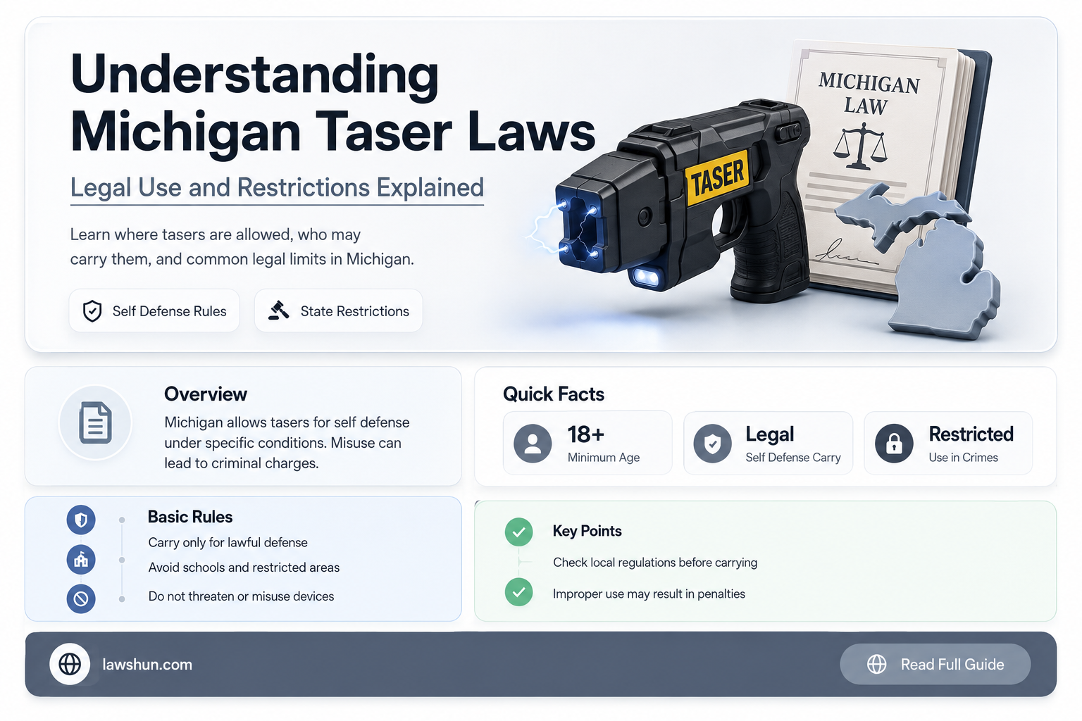 are taser law in michigan